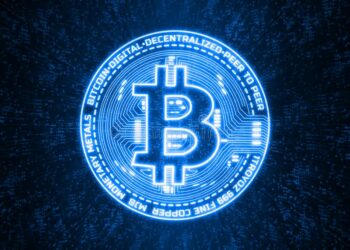 Blue Bitcoin Coin | FintechZoom