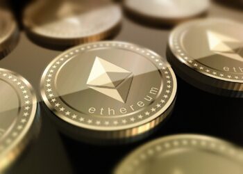 golden ethereum coins
