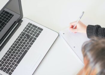 Person using laptop