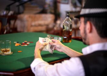 Man with cards