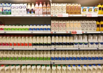 Milk and dairy products on supermarket store | FintechZoom