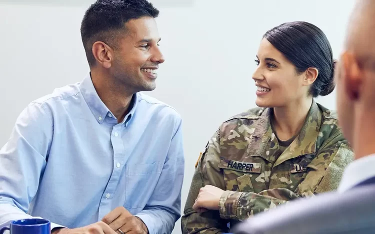 Military Woman and Civilian Man | FintechZoom
