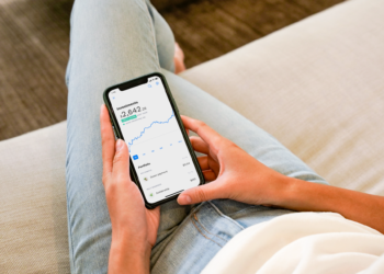Person using an investment app | FintechZoom