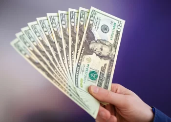 Person with 20USD dollars notes in hand | FintechZoom