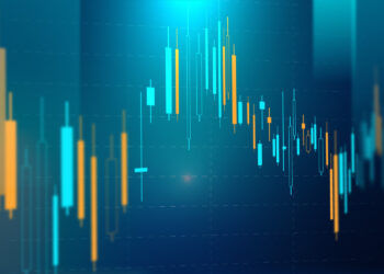Stock market chart technology blue background | FintechZoom