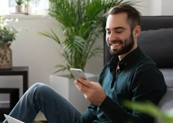 Business owner using smartphone | FintechZoom