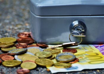 Banknotes and Coins Beside Gray Safety Box | FintechZoom