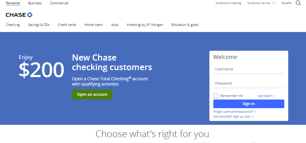 Sign in on Personal Chase Bank account | FintechZoom