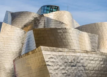 The Guggenheim Museum Bilbao, designed by Frank Gehry