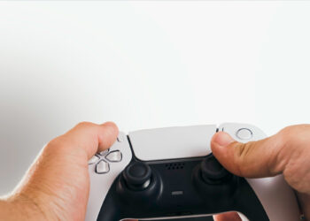 Next Gen game controller on Kids hand
