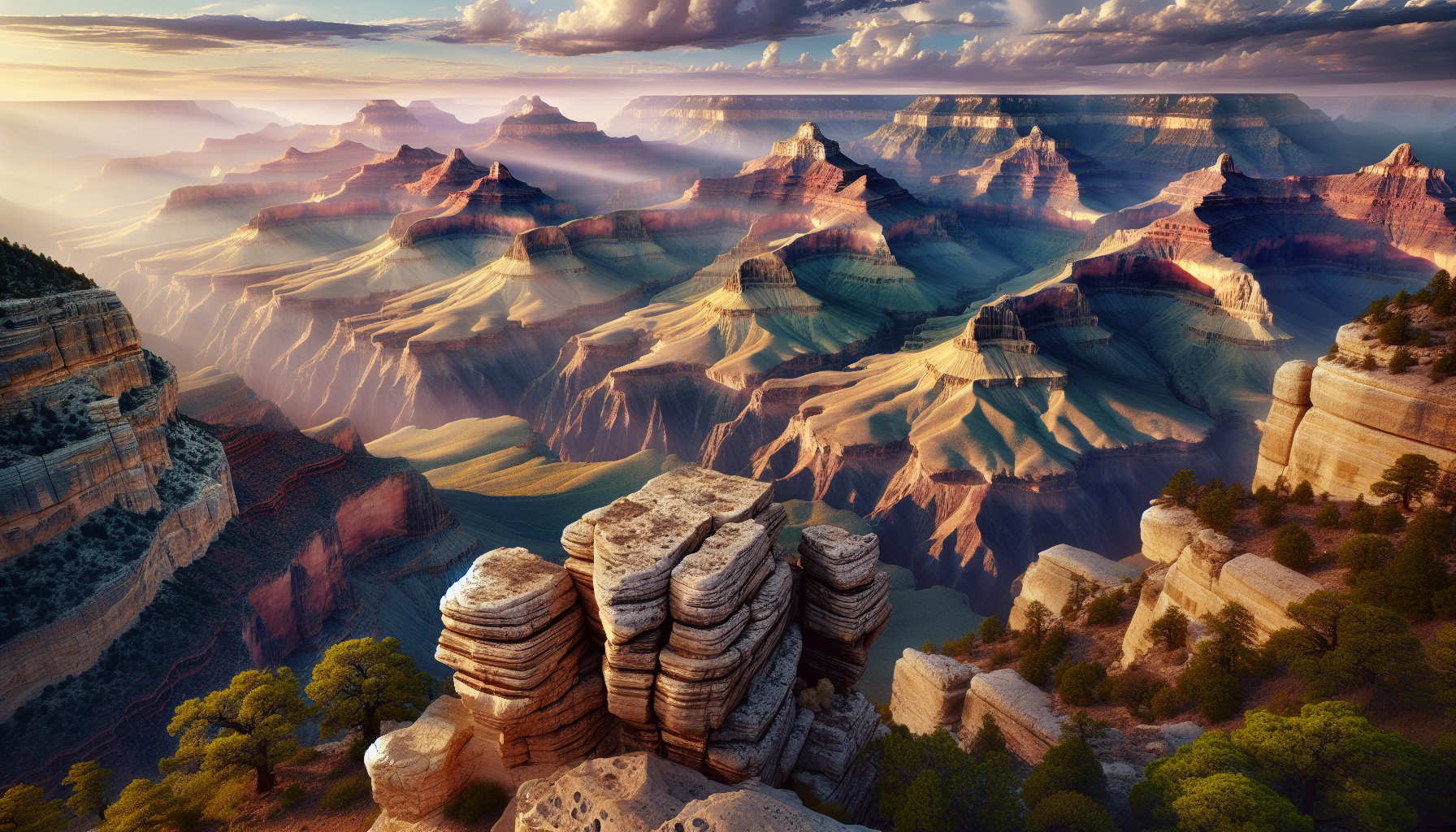 Professional illustration representing Exploring the Grandeur of the Grand Canyon
